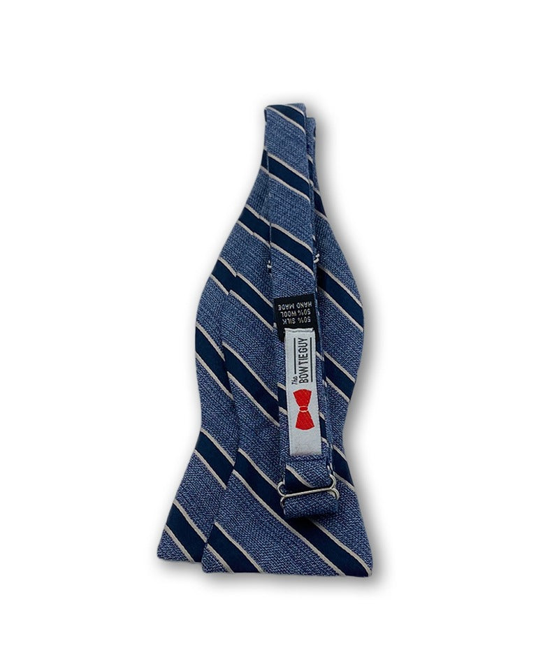 Aberdeen Blue Striped Bow Tie