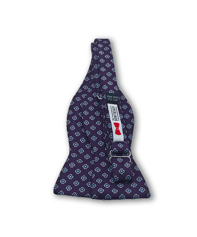 Hollybrook Dark Purple Geometric Bow Tie