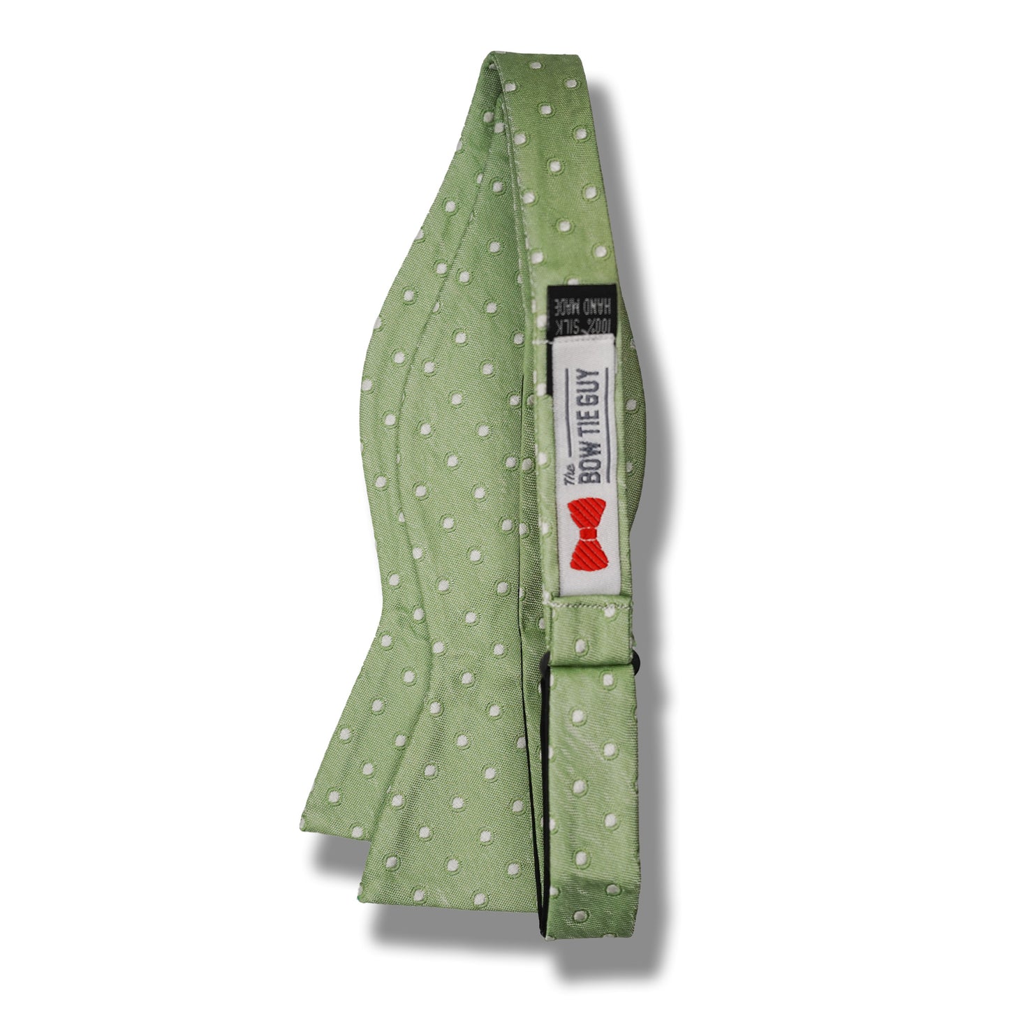 Light Green Polka Dot Bow Tie