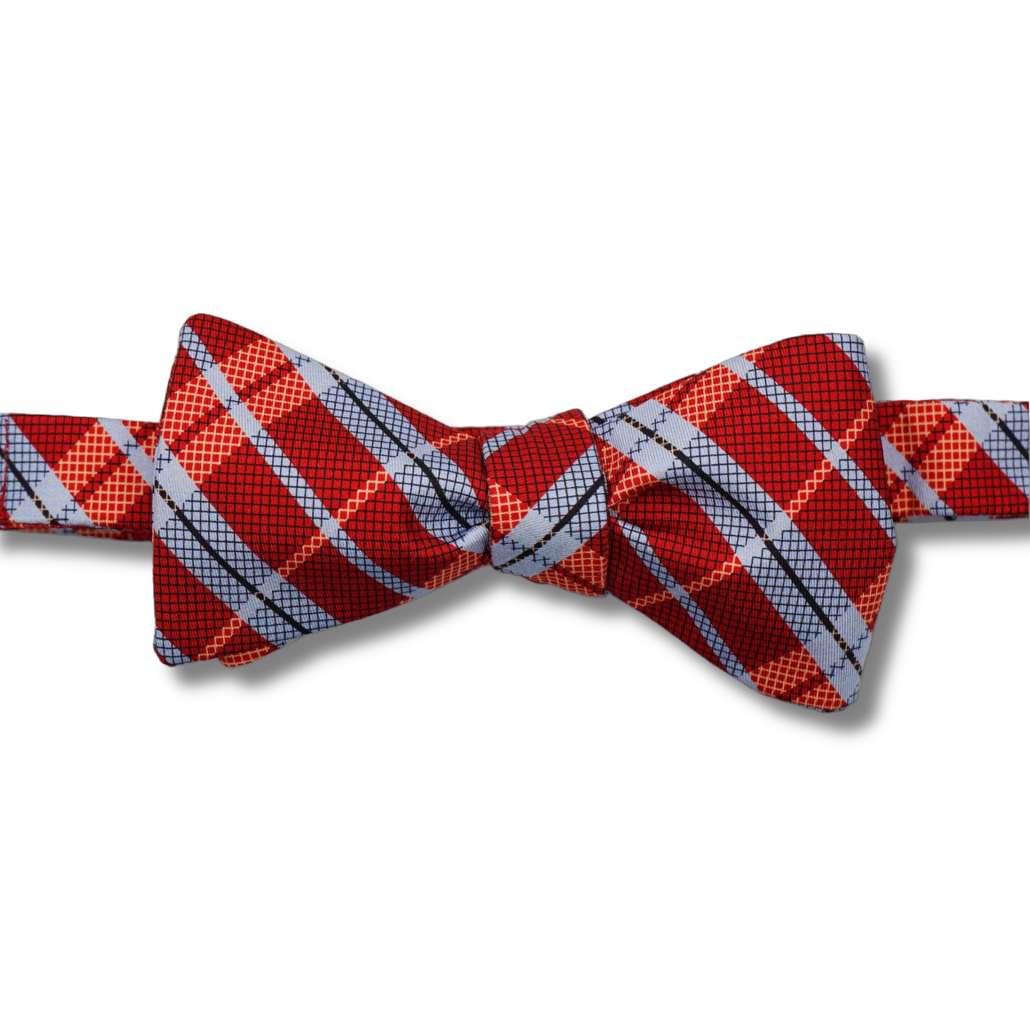 Heritage Plaid Bow Tie – Red & Blue