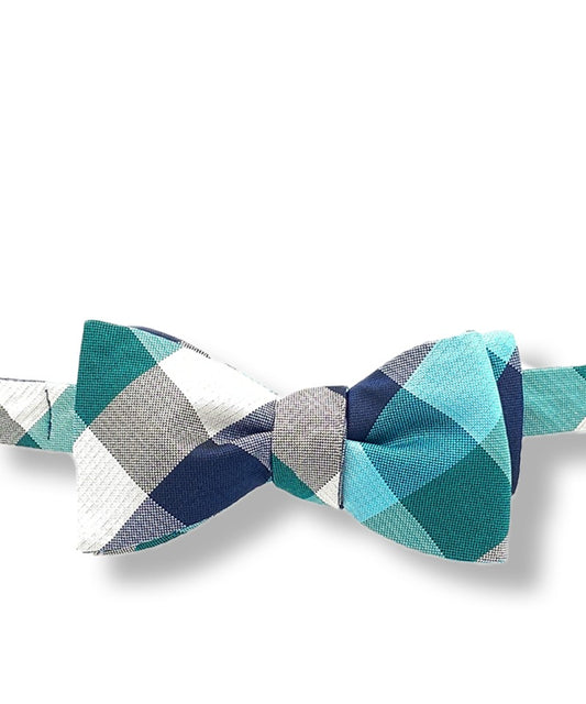 Irvine Green Plaid Bow Tie