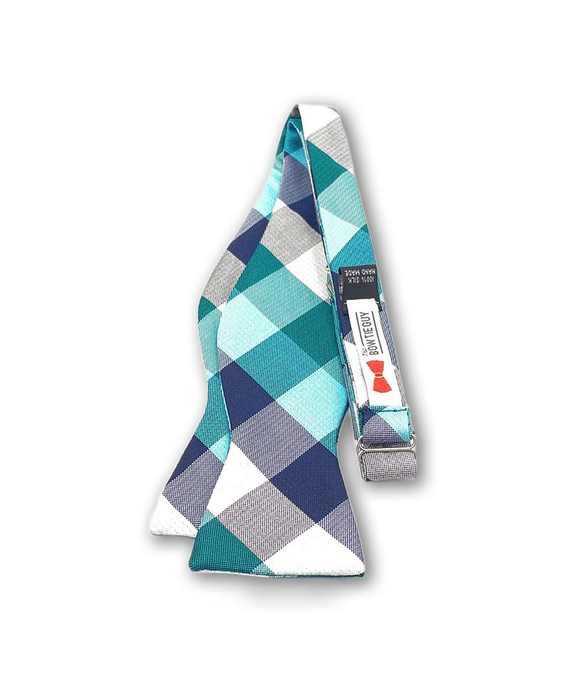 Irvine Green Plaid Bow Tie