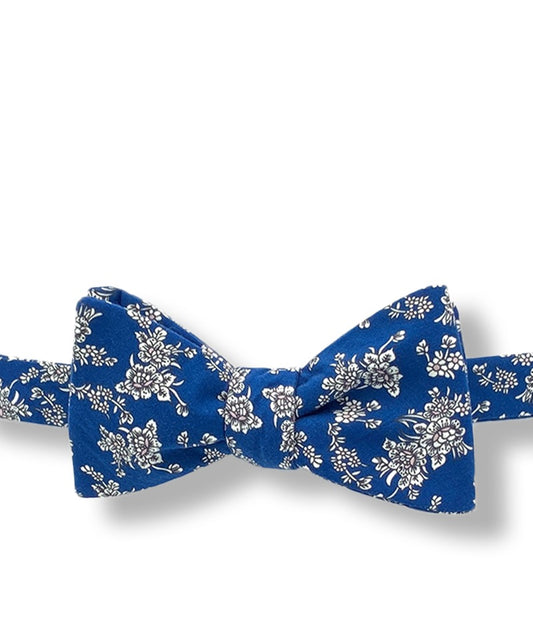 Kircaldy Blue Floral Bow Tie