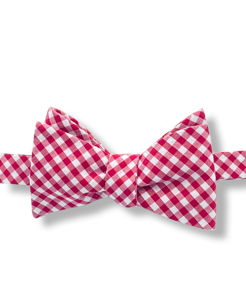 Red Gingham Bow Tie