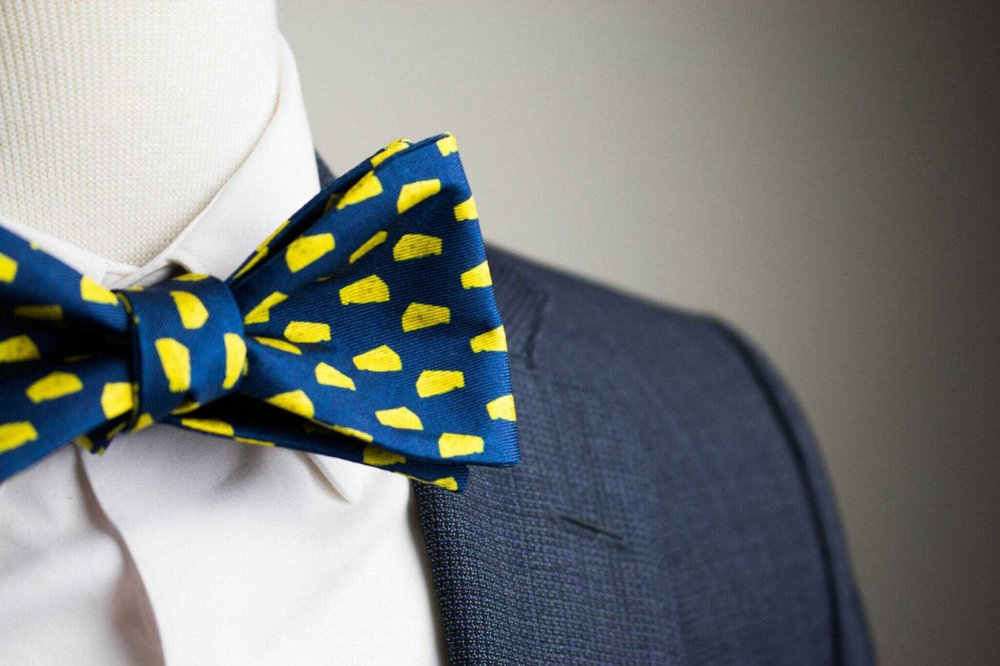 Big Blue Cheese Bow Tie