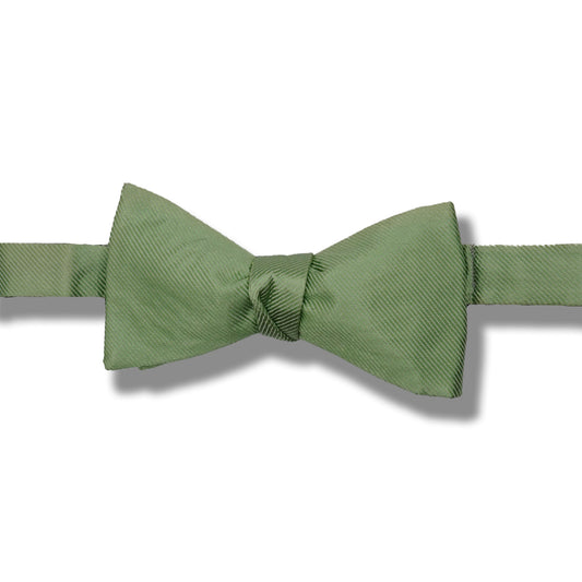 Light Green Textured Stripes Bow Tie