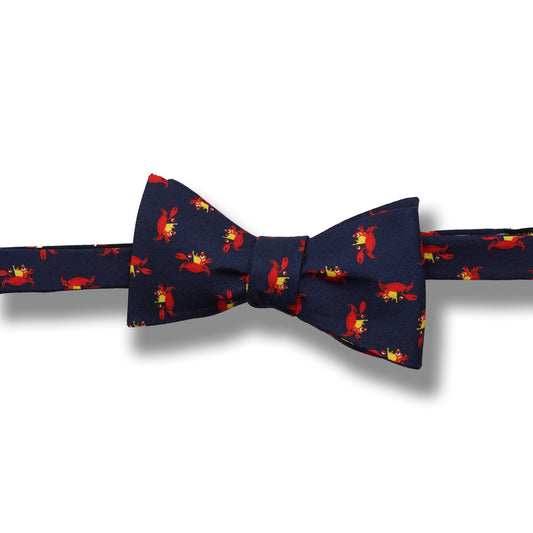 Navy King Crab Bow Tie