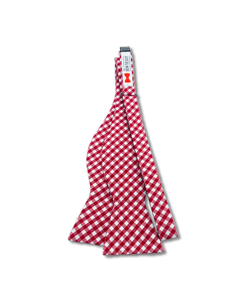 Red Gingham Bow Tie